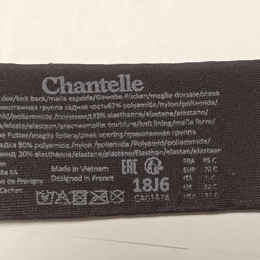 Chantelle Comfort Chick Back Smoothing T-shirt Brae Black New No Tag - Picture 7 of 9